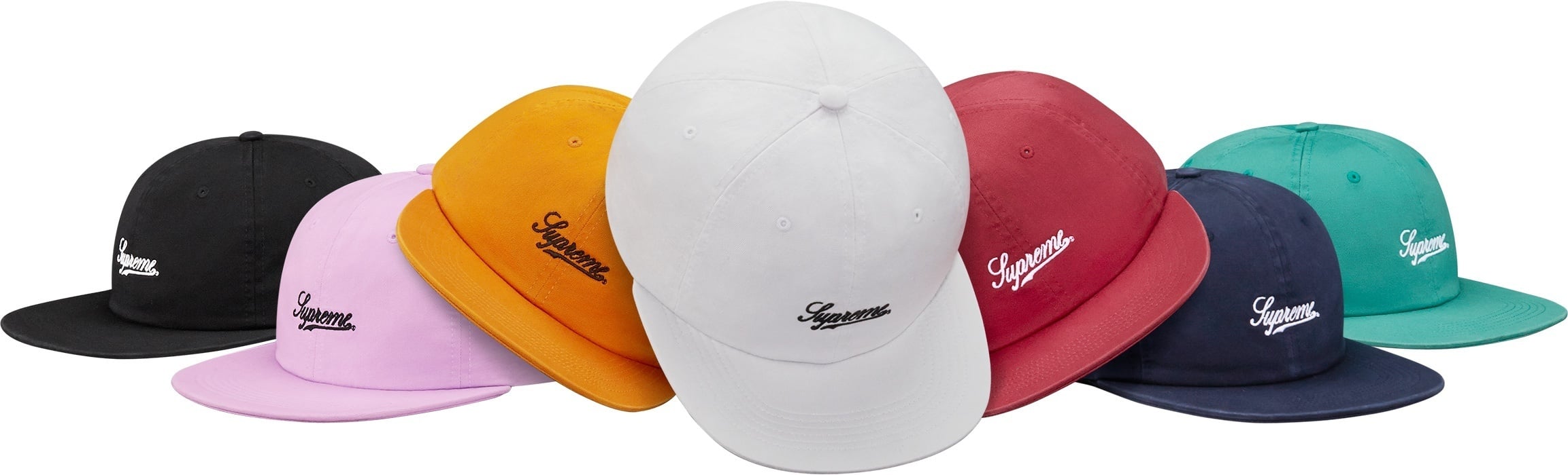 Script Logo Fitted 6-Panel